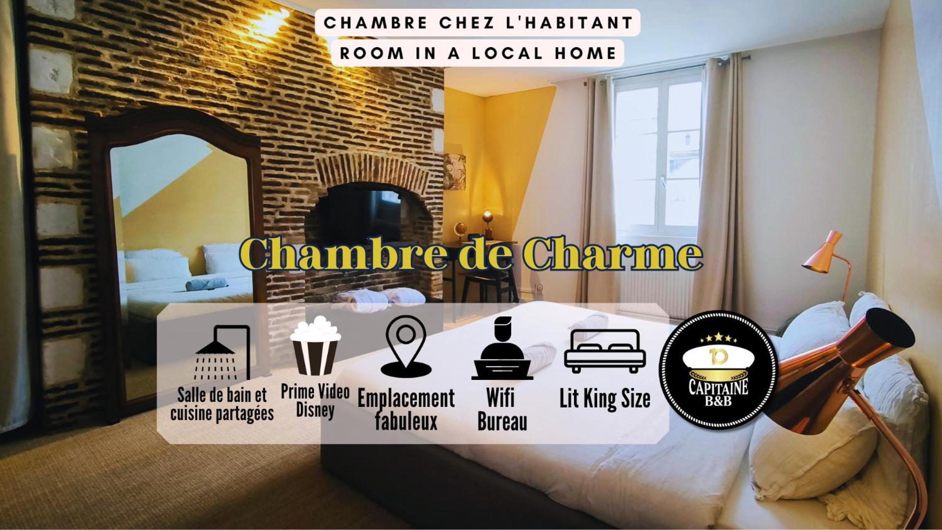 Chambre Privee Confort Charme Hypercentre Chez L'Habitant Troyes Luaran gambar